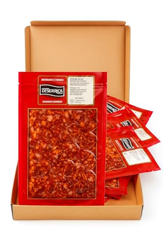 Chorizo Ibérico de Bellota 50% Raza Ibérica loncheado. Bellota Ibérico, loncheado envasado al vacío. Contiene 5 sobres x 100 grs (500grs.) Embutidos ibéricos de Salamanca.
