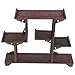 STOBOK Display Tradizionale Cinese Scaffale in Legno: Display Shelf Organizer per Tea Pots Artigianato Figurine Memorabilia E Miniature