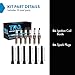 TRQ Ignition Coil & Spark Plug Kit 12 Piece Compatible with 2011-2017 Chrysler 200 Town & Country 2011-2021 300 Charger Caravan Journey Ram ProMaster 2011-2014 Dodge Avenger 2014-2021 Jeep Cherokee