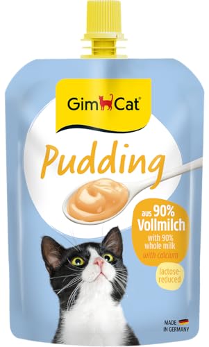 GimCat Pudding mit Calcium - Katzensnack aus echter laktosereduzierter Vollmilch für gesunde Knochen - 1 Beutel (1 x 150 g) GimCat Pudding mit Calcium - Katzensnack aus echter laktosereduzierter Vollmilch für gesunde Knochen - 1 Beutel (1 x 150 g)