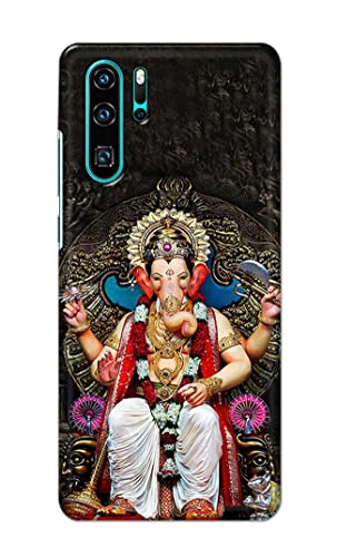 Image of PRINTFIDAA Lord Ganesh Bappa Moriya Printed Designer Hard Back Case Cover for Huawei P30 Pro,VOG-L29, VOG-L09, VOG-L04, VOG-AL00, VOG-AL10 -(SS) MVN1010