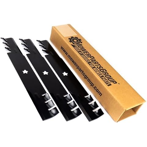 MowerPartsGroup (3) Replacement Toothed Blades for 52" Husqvarna 574870801 Cover