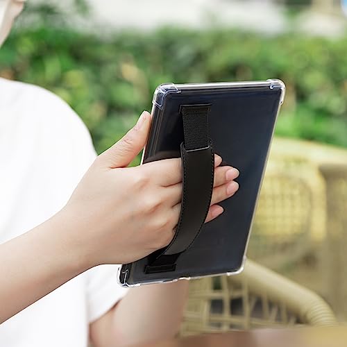 Image of CoBak Clear Case & Hand Strap for Ebook 11th Gen 2021-Lightweight Scratch-Proof Silicone Back Cover.Black