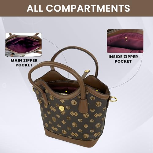 Image of Storite Women Handbag | PU Leather Top Handle Sling Bag | Stylish Crossbody Shoulder Purse for Ladies & Girls | Fashion Handbag for Office, Shopping & Travel