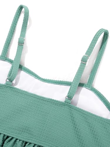 Girls 2 Piece Swimsuits Cute Ruffle Beach Swim Bathing Suits Teen Girls Swimwear Swimming Bikini Set4