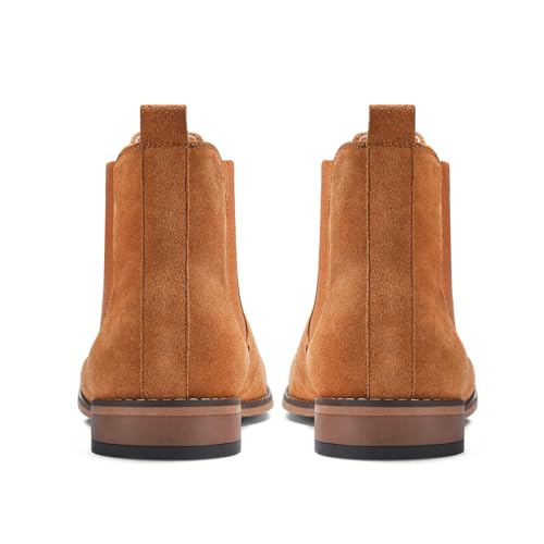 Image of CGRRBW Men's Chelsea Boots Suede Leather Casual Boots for Men