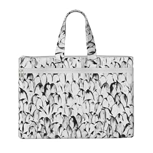 ESNAIUVCD Stilvolle A4 Dokumententasche mit Reißverschluss