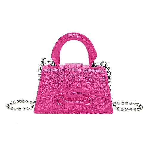 Bwuikim Bolso bandolera de moda, bolso de mano pequeño, bolso de mano con cadena para mujeres, niñas, citas, bolsos de trabajo para adolescentes y niñas, bolsos para tamaño pequeño, d
