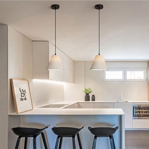Luminaires suspendus design minimaliste pour cuisine et salle à manger avec douille E27