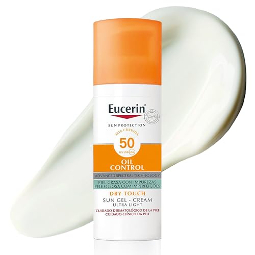 Eucerin Sun Gel Crema Oil Control Dry Touch FPS 50+ (50 ml), prot...