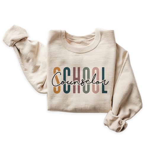 Aurlex Tees School Counselor Multicolor Sweatshirt - Future Guidance Counselor - School Student Graduation Gifts For Women - Counseling Sweater - Unisex Graphic Sweatshirt4