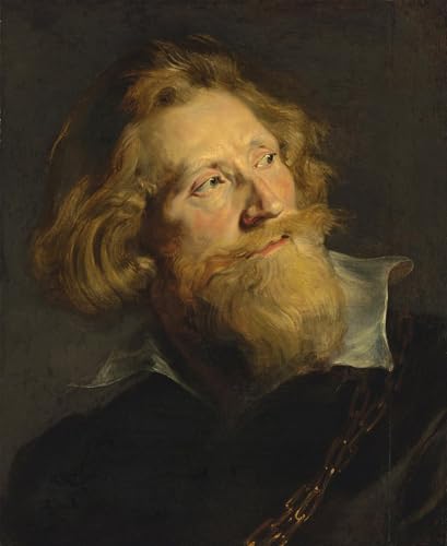 Portrait baroque homme barbu Rubens pour habiller un grand mur vide de salon