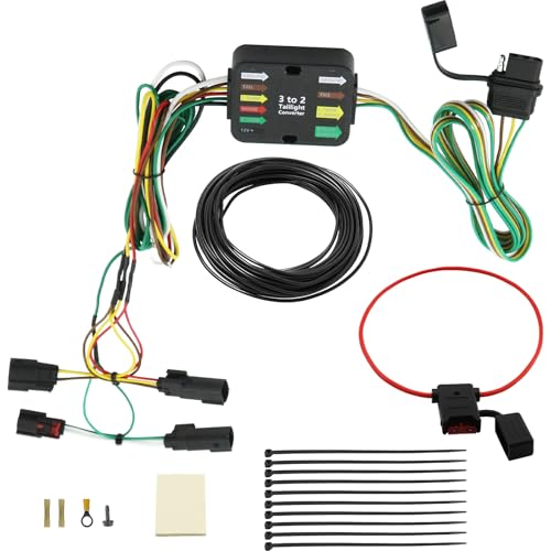 56335 4-Pin Trailer Wiring Kit for Car Vehicle-Side Trailer Wire, Fit for Select Ford Escape, Black