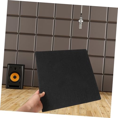 12 paneles acústicos adhesivos de fibra de poliéster para paredes, tratamiento acústico absorbente de sonido, reducción de ruido para oficina miniatura 6
