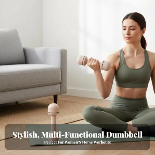 Image of CALANDIS Adjustable Dumbbell Set for Women, Home Fitness Equipment, Multi-Weight, Upper Limb Training, Stylish Design