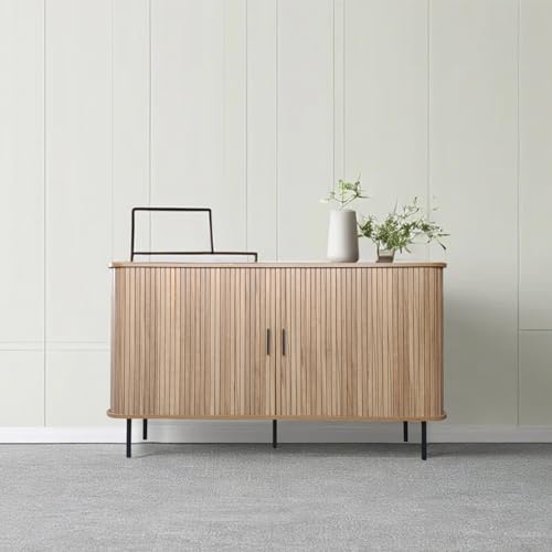 Cannele - Buffet de madera con puertas correderas, 140 cm Concept Usine