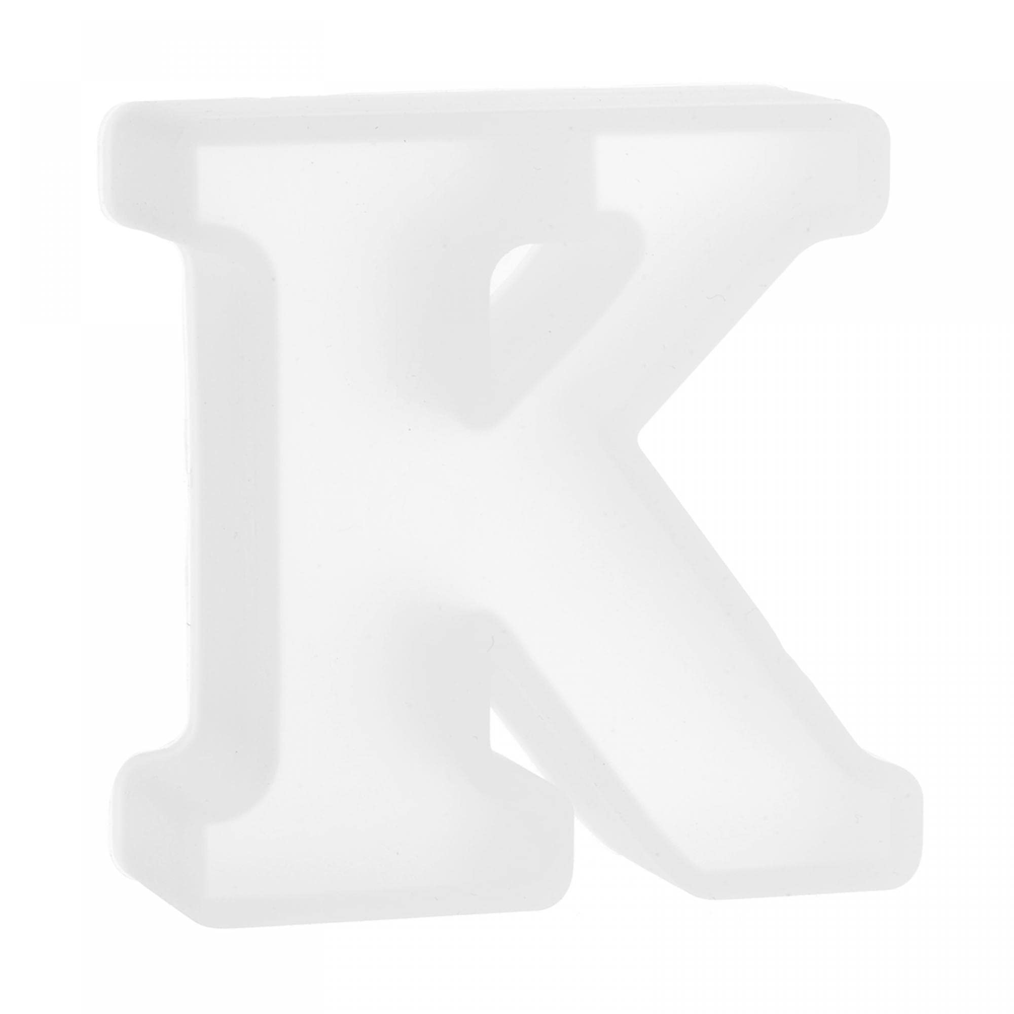 uxcell 3D Alphabet Mold for Resin 2.56 Inch Silicone Letter Mold K Capital Alphabet Epoxy Casting Mold for DIY Craft