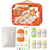 Coffret Artisanat Crochet - Ensemble Créatif Orange, Techniques Manuelles...