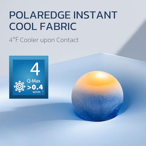 The 11 Best Bed Sheets for Hot Sleepers: My Real-World Testing Results (From a Woman Who's Been There) 21 Degrees of Comfort PolarEdge Pro Cooling Sheet King Size, Luxury Cooling Bedding with Coolmax, Deep Pocket Up to 15 Inches, Q-MAX 0.4, Moisture-Wicking & Breathable for Hot Sleepers, 4 Pieces Grey