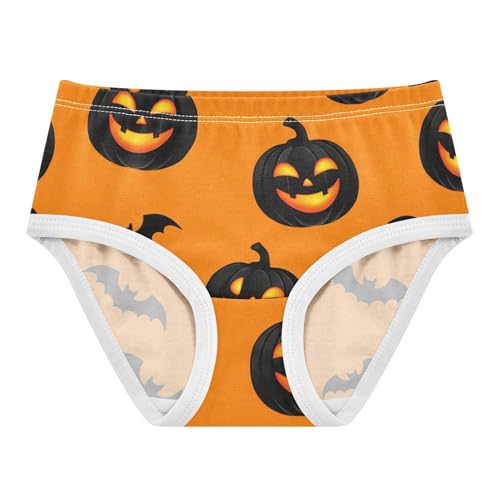 Cotton Girls Underwear Toddler Jack Pumpkins Halloween Orange Little Girl Panties Funny Briefs Girls Undies 2t