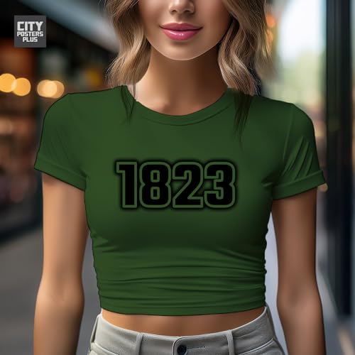 Haut court pour femme coupe ajustée vert olive haut court anti-froissement