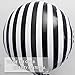 EaciTown 10 Pcs Black and White Striped Balloons Spider Ballon Bat Balloon Halloween Decor for Birthday Party, Baby Shower, Ceremonies 18 Inch