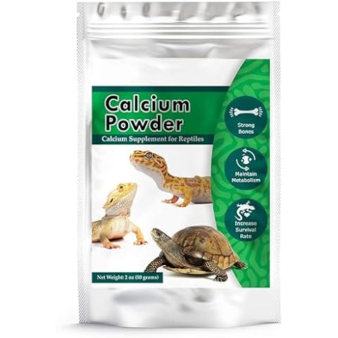 CoCoo Reptile Calcium Powder, Ideal for Leopard Geckos, Chameleons, Iguanas, Turtles, Chicken & Dog, Avoid Vitamin D3 Overdose in Bearded Dragons, Lizards Love It, Energy-rich Additional Feed, 2 oz. Cover
