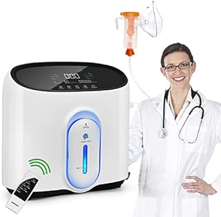 Upgrade 1-8 Levels Portable Oxygen Concentrator Machine 2 Outputs for Home Use FSA HSA Approved Products