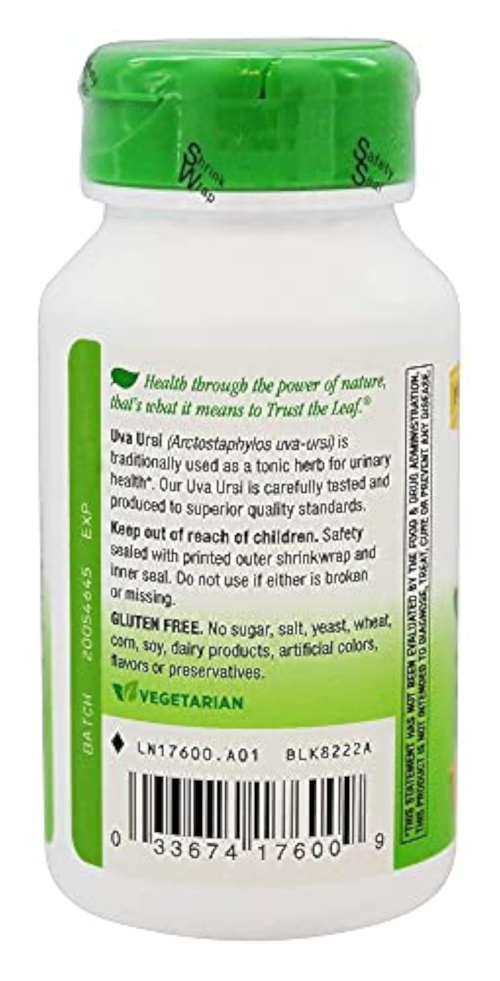 Nature's Way Uva Ursi Leaves, 100 Veg Capsules