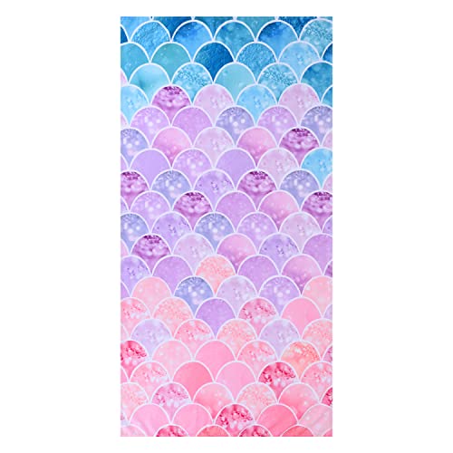 Livilan Little Mermaid Beach Towel, 30 Inch X 60 Inch Soft Microfiber, Quick Dry, Absorbent, Sand Free, Lightweight For Kids, Girls cover