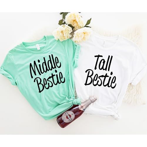 Best Friend Shirts, Tall Best Friend, Short Best Friend, Bestie Tshirt, BFF Matching Shirts, Besties Matching Shirt, BFF Shirt, Best Friend Shirts D3793