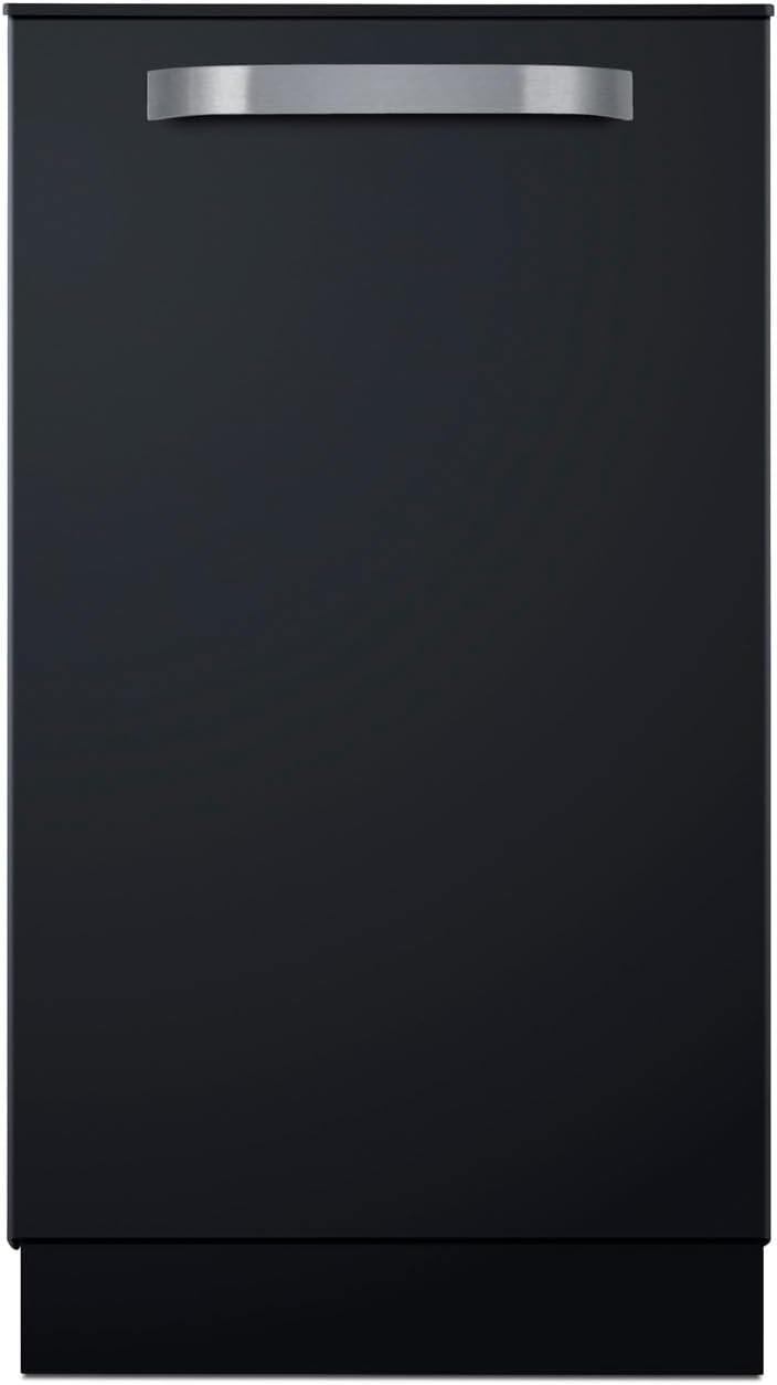 Summit DW184BADA 18" Wide Built-In Dishwasher, ADA Compliant, Energy Star Certified, Top Touch Panel, Removable Cutlery Basket (Black)