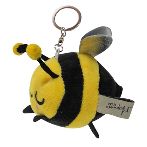 Mr. Wonderful - Small plush keyring - Bee - Llavero de Peluche Realizado en Polyester