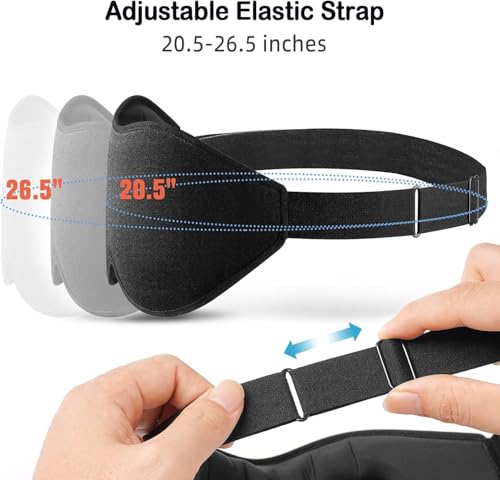 Image of 3D Memory foam Sleeping Mask For Men Women Sleep Mask Blind Fold Eye Cover Pad For Travel | Night eye band eyemask patch Complete Blackout Sleeping Eye Mask | Eye Mask For Sleeping men
