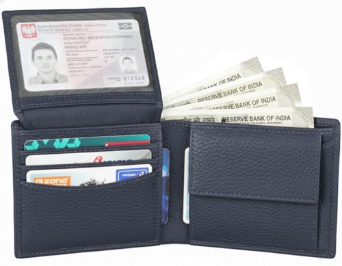 Image of NAPA HIDE Leather Wallet for Men (Blue)