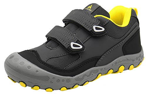 Mishansha Enfant Baskets Garcon Chaussure de Course Compétition Respirant Walking Sneakers Chaussures de Multisports Running sur Route Gris GR.33