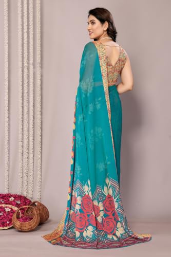 Image of MIRCHI FASHION Saree for Woman Chiffon Tie Dye Printed | Lightweight Daily Wear Women's Sari with Unstitched Blouse Piece (Available in 10 Colors)