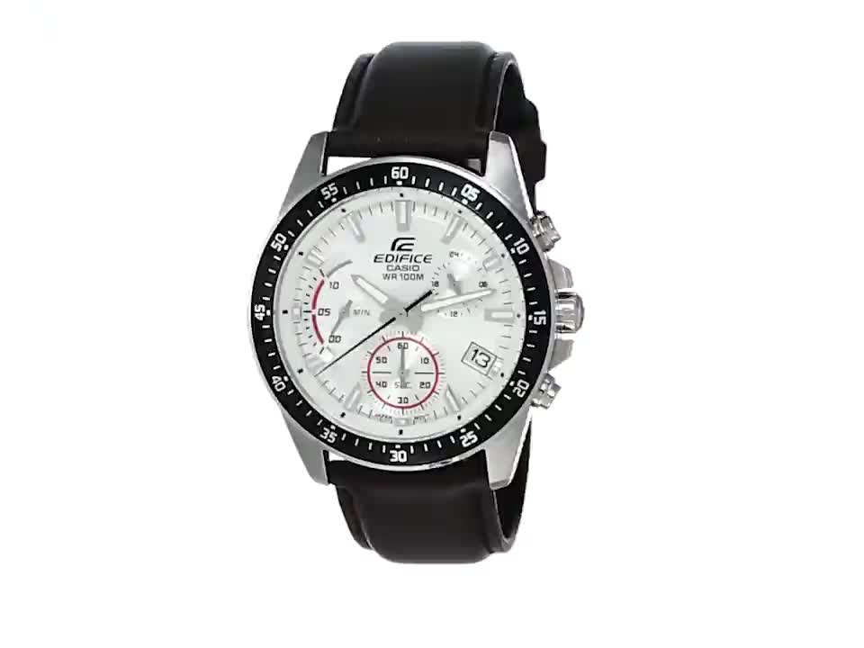 カシオ CASIO 腕時計 エディフィス EDIFICE EFV-540L-7A Casio Edifice Chronograph White Dial Men's Watch - EFV-540L-7AVUDF