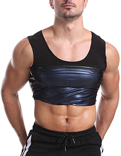 Bakerdani Men's Hot Sweat Workout Sauna Tank Top Vest for Body Slimming - Image 5