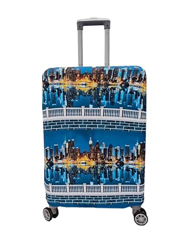 Image of Printed Travel Luggage Cover for Suitcase - Stretchable & Scratchproof Trolley Bag Protector