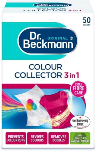 50 Sheets Colour Collector 3-in-1 Laundry Sheets – Prevent Colour Run, Protect Clothes & Remove Odours, Ideal for Mixed Washes, Colour Protection for Laundry, Safe Fabric Care by Zinnia