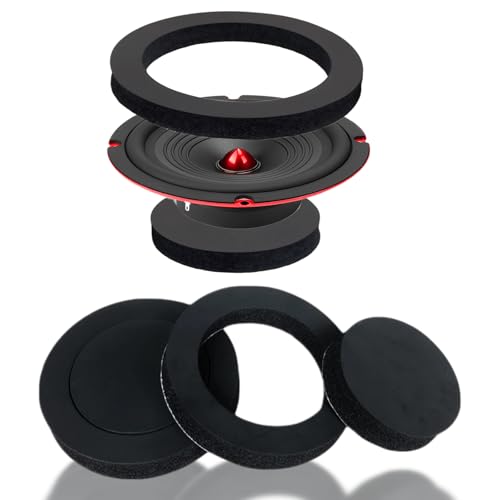 SCBPAUD 6.5 Inch Foam Subwoofer Speaker High Rebound Sponge Bass Blocker Self Adhesive 2 PCS