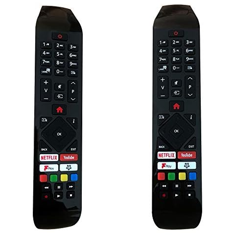 FOXRMT Replacement Hitachi RC43141 Remote Control Fit for Hitachi Smart LED TVs 24HB21T65U 32HB26T61U A 43HB26T72U 43HK25T74U 50HB26T72U A 50HK25T74U 55HK25T74U Cover