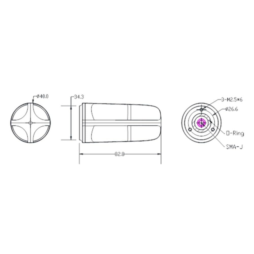 GNSS Aktywna antena helix EM-609 RTK GPS L1 L2 L5 Glonass Beidou do UAV Unicorecomm UM980 UM982 ZED-F9P