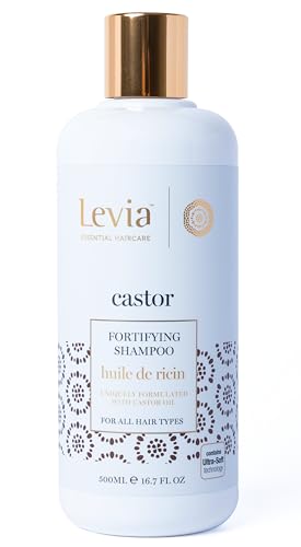 Levia | Shampoing Fortifiant à L'Huile de Ricin | Renforce et Stimule la Pousse des Cheveux | Lutte contre la Casse | Favorise la Croissance du cheveux | Pour...