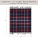 Lavish Home Throw Blanket – 50x60 Soft Cashmere-Like Acrylic, Machine-Washable and Lightweight Decorative Throw Blanket for Bed, Sofa, or Chair - (Blue & Red Plaid)