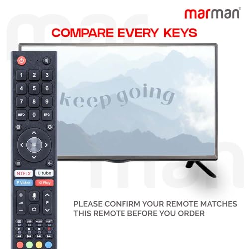 Image of marman Compatible with Croma Smart Tv Remote Control Original Model CREL7370 Suitable for 4K LED Ultra HD Android Television with Voice Command, Google Assistant and Streaming Apps - Pairing Must !