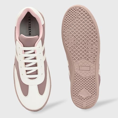 Image of Centrino Women Sneaker | Cushioned Insole for Comfort | Stylish Lace-Up Design | Perfect for Casual Outfit for Girls (9759)