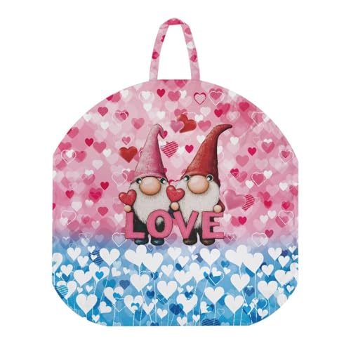 Maiyoinou Valentines Day Gnomes Newborn Lounger Cover for Newborn Lounger Pillow Breathable Ultra Soft Baby Lounger Pillow Covers with Zipper and Band(Lounger Pillow Not Included)