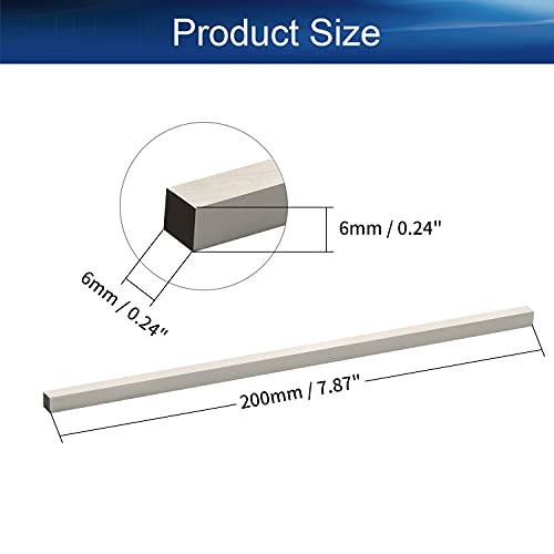 Punta de torno HSS 6mm x 6mm x 200mm 10 piezas miniatura 2